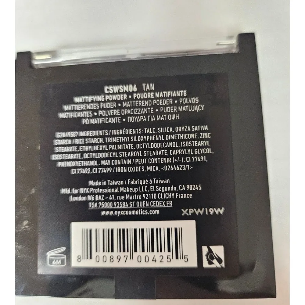 NYX Mattifying Powder Tan‎ x 2 New